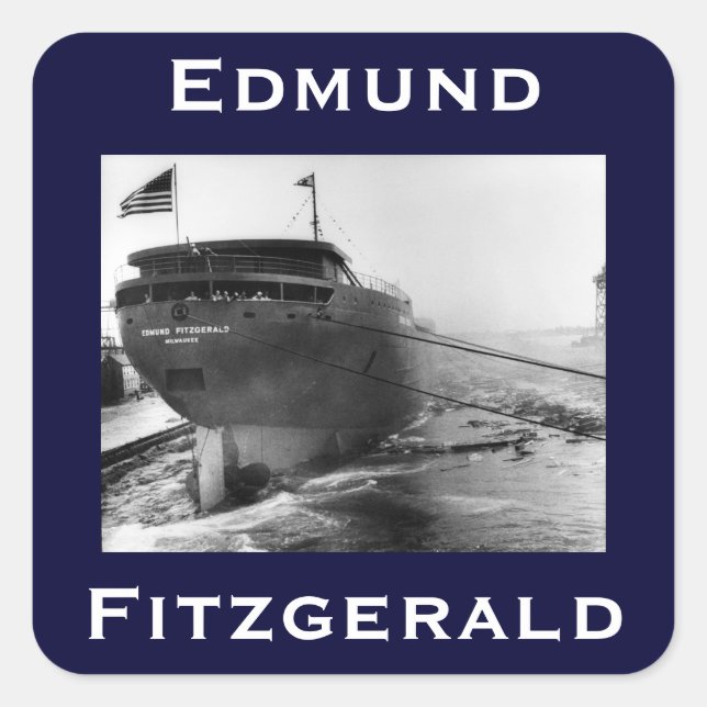 Sticker Carré L'Edmund Fitzgerald (Devant)