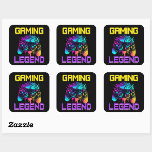 Sticker Carré Légende du jeu