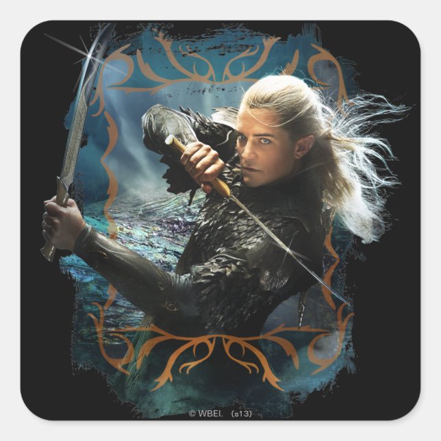 Sticker Carré LEGOLAS GREENLEAF™ Graphique (Devant)