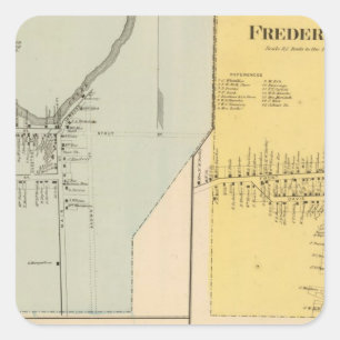 Sticker Carré Leipsic, Frederica