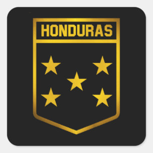 Sticker Carré L'emblème du Honduras