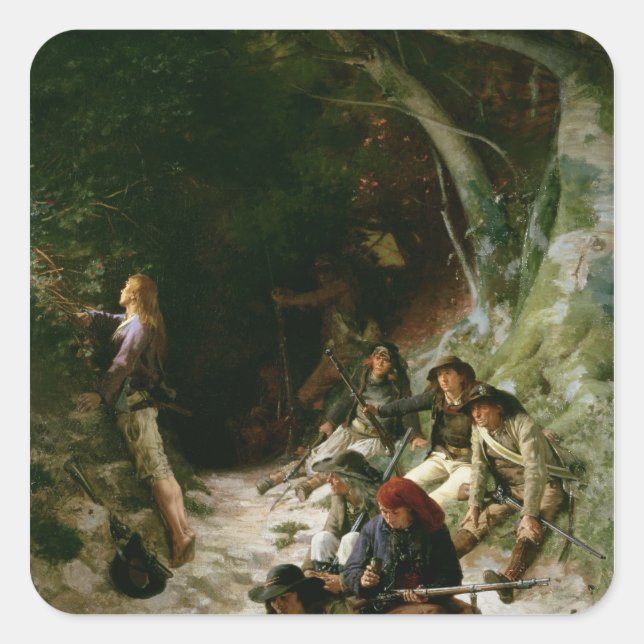 Sticker Carré L'embuscade (Devant)