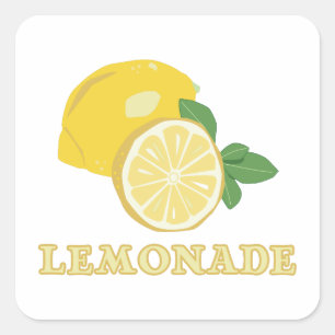 Sticker Carré Lemonade