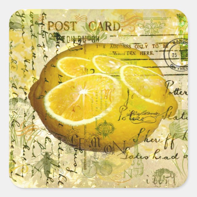 Sticker Carré Lemons (Devant)
