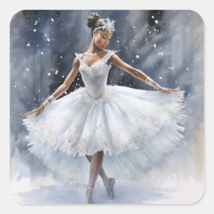 Sticker Carré L'enchanteresse de la reine de neige noire