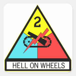 Sticker Carré L'Enfer De L'Armée Sur Roues