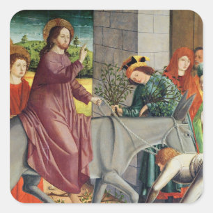 Sticker Carré L'entrée du Christ à Jérusalem