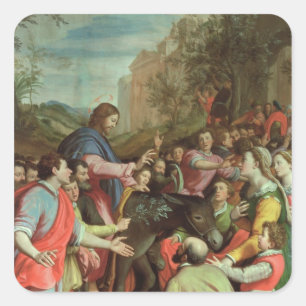 Sticker Carré L'entrée du Christ dans Jérusalem