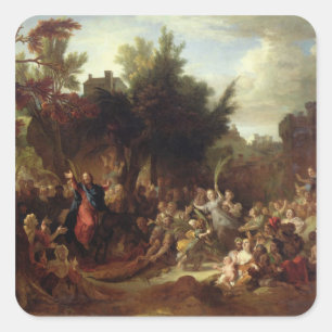 Sticker Carré L'entrée du Christ dans Jérusalem, c.1720