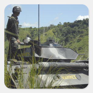 Sticker Carré L'équipe de débarquement de bataillon marine