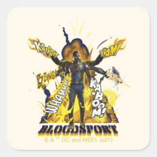 Sticker Carré L'équipe du suicide | Graphique d'action Bloodspor