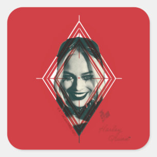 Sticker Carré L'équipe du suicide   Harley Quinn Diamond Target