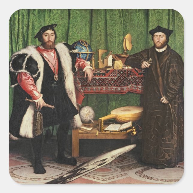 Sticker Carré Les Ambassadeurs, 1533 (Devant)