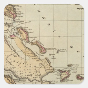 Sticker Carré Les Bahamas