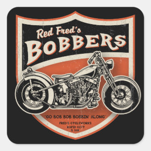 Sticker Carré Les Bobbers de Red Fred