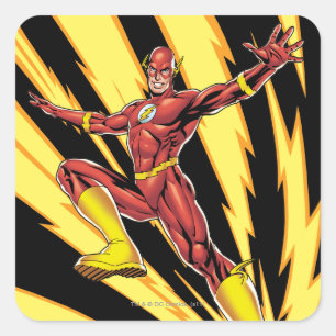 Sticker Carré Les boulons Flash Lightning