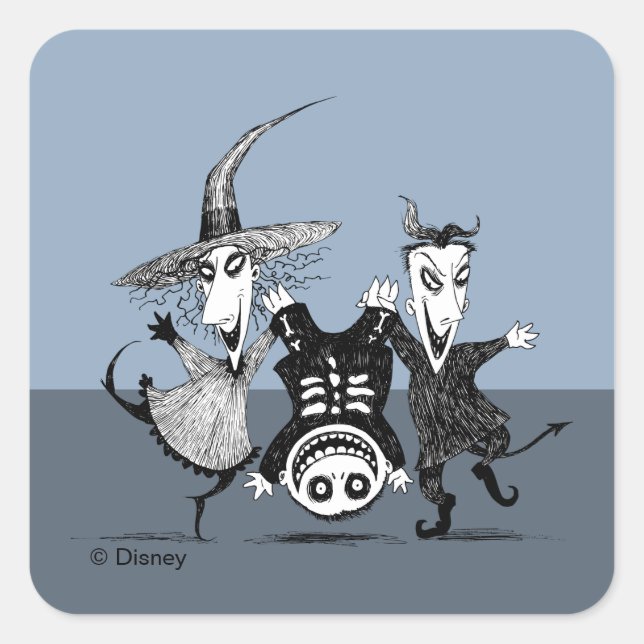 Sticker Carré Les Boys Oogie Boogie (Devant)