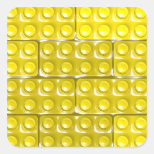 Sticker Carré Les briques du constructeur -