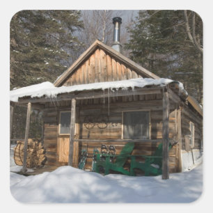 Sticker Carré Les cabines de l'étang Little Lyford de l'AMC