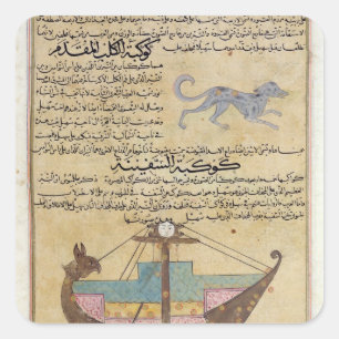 Sticker Carré Les constellations du chien et de la quille