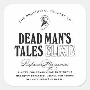 Sticker Carré Les contes de l'homme mort Elixir