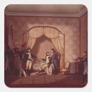 Sticker Carré Les drapeaux capturés de Montenetto et Cossaria