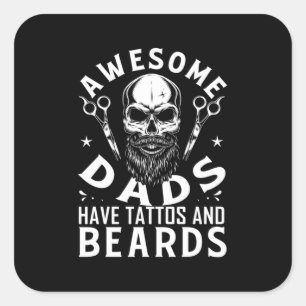 Sticker Carré Les Draps Étonnants Ont Des Tattos Et Des Oreilles