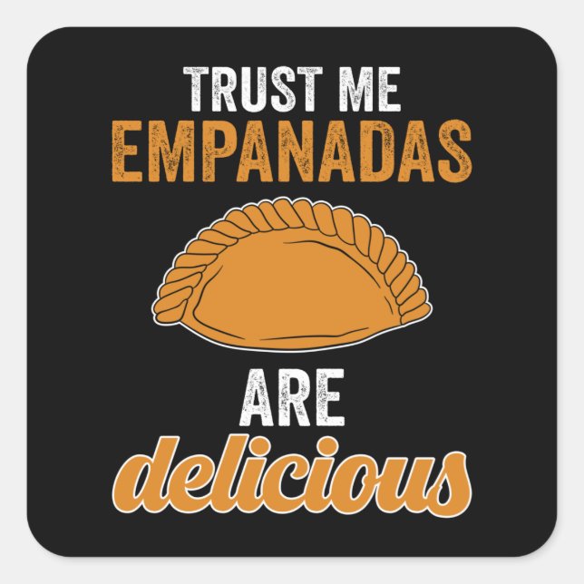 Sticker Carré Les Empanadas Sont Délicieux (Devant)
