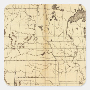 Sticker Carré Les Etats-Unis 17