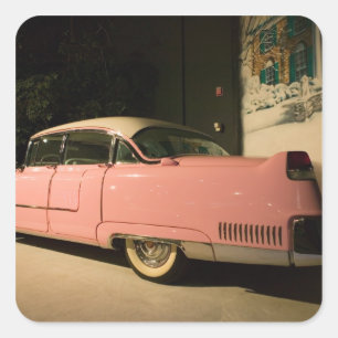 Sticker Carré Les Etats-Unis, Tennessee, Memphis, Elvis Presley