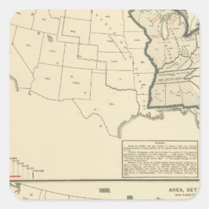 Sticker Carré Les Etats-Unis thématiques
