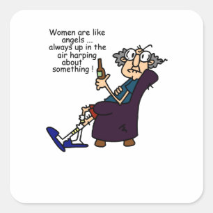 Sticker Carré Les Femmes Sont Comme Des Anges