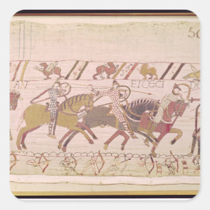 Sticker Carré Les Français se battent et tuent