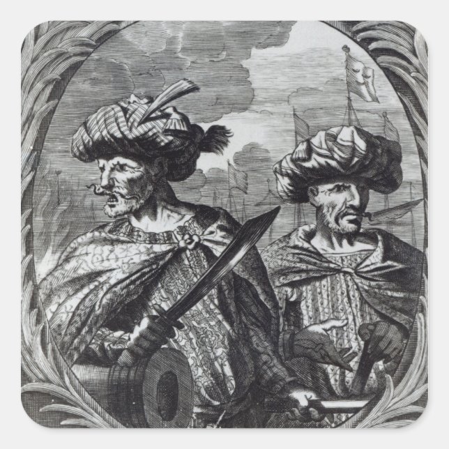 Sticker Carré Les frères Barbarossa (Devant)