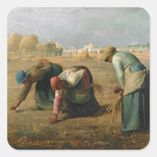 Sticker Carré Les glaneurs, 1857