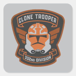 Sticker Carré Les guerres des clones   Clone Trooper Emblem