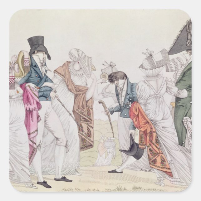 Sticker Carré Les Invisibles', vers 1807 (Devant)
