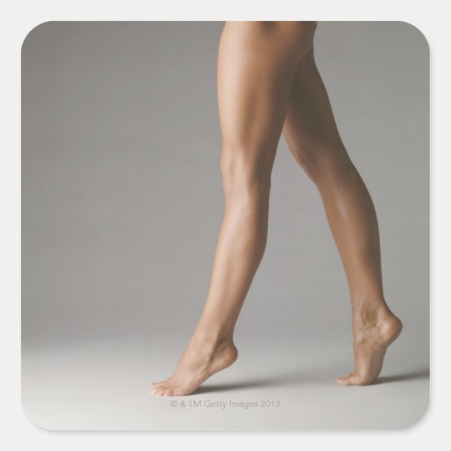 Sticker Carré Les jambes de la femme (Devant)
