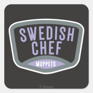 Sticker Carré Les Muppets   Chef suédois