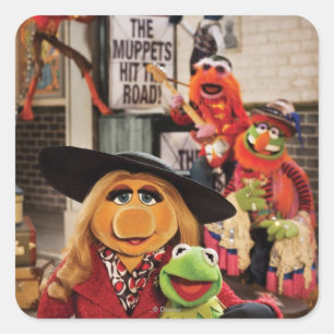 Sticker Carré Les Muppets les plus Recherchés frappent la route!