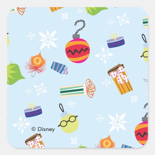 Sticker Carré Les Muppets | Motif de Noël (Devant)