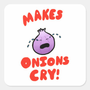 Sticker Carré Les Onions Pleurent !