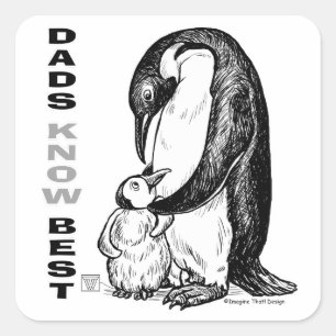 Sticker Carré Les papas connaissent mieux