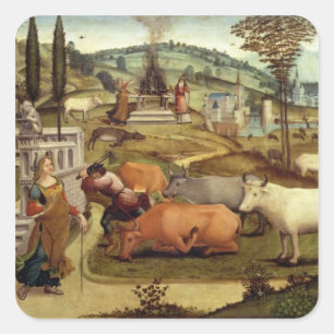 Sticker Carré Les Passions de Pasiphae, épouse du roi Minos de C