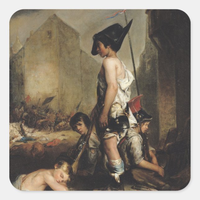 Sticker Carré Les petits patriotes, 1830 (Devant)