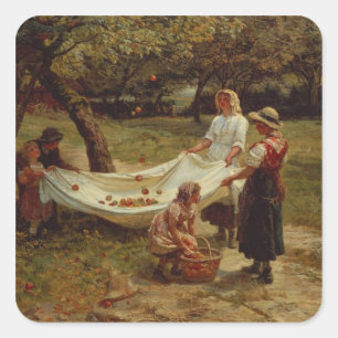 Sticker Carré Les pommiers, 1880