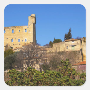 Sticker Carré Les ruines du château d'été du Pape à