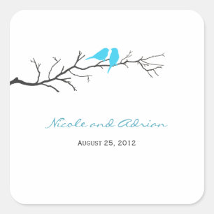 Sticker Carré Les silhouettes d'oiseaux favorisent les autocolla