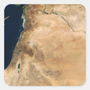 Sticker Carré Les terres de l'Israël le long du rivage oriental