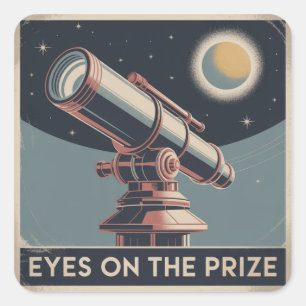 Sticker Carré Les Yeux Sur Le Prix